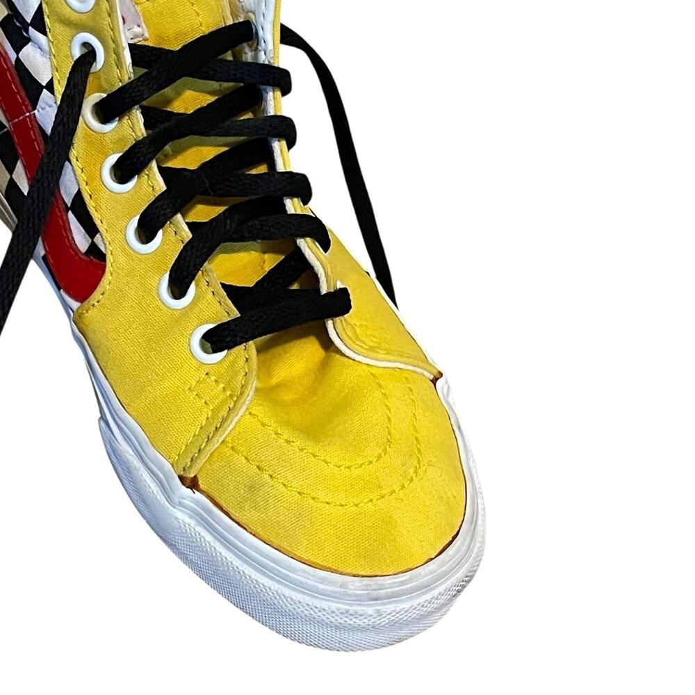 Vans Sk8-Hi Checkerboard Shoes Women's Size 7 - Picture 3 of 8
